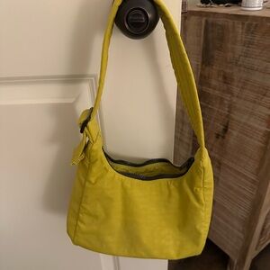 BAGGU Yellow Mini Shoulder Bag